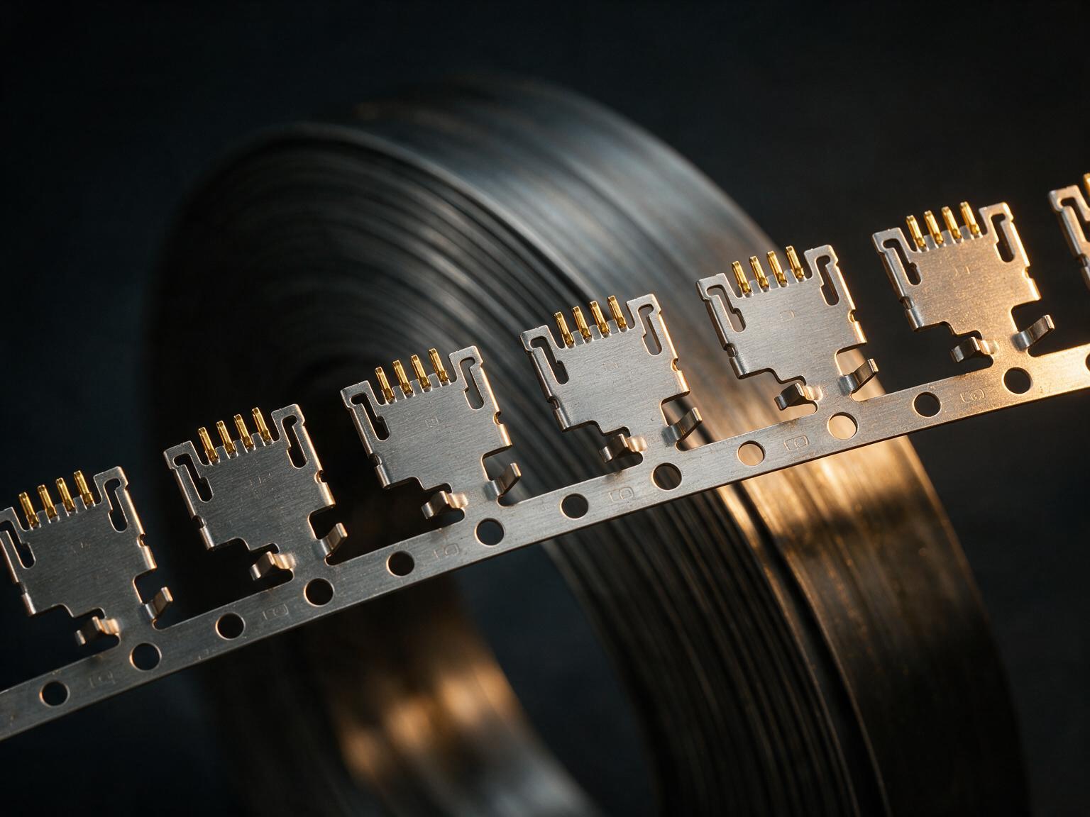 Progressive die stamped stainless terminal strip